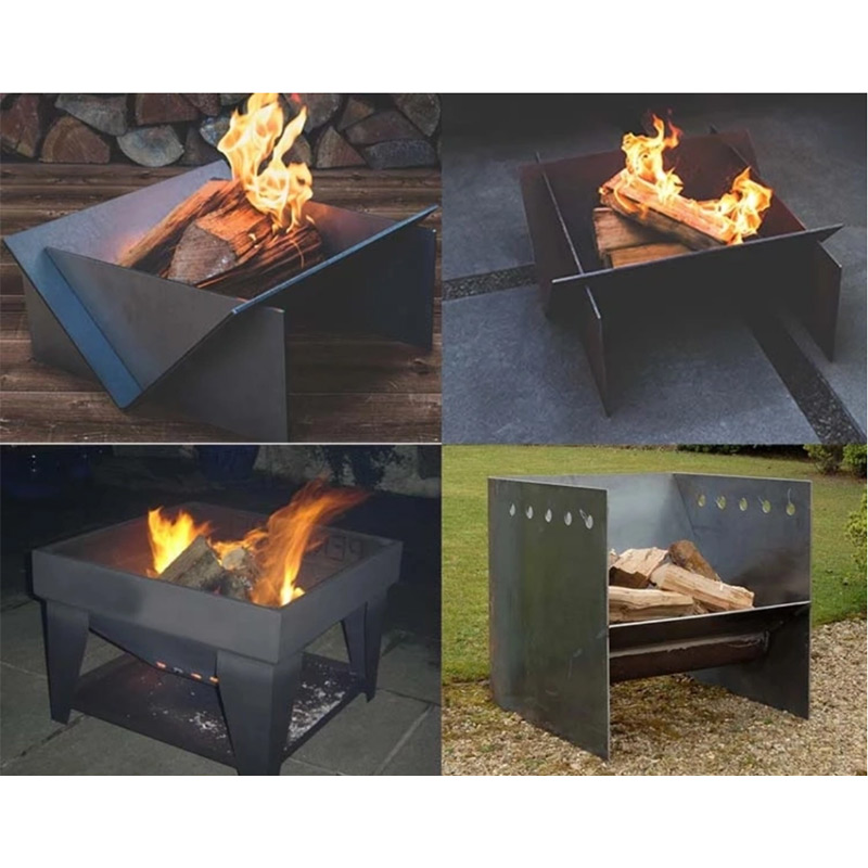 Afneembare metalen tuindecoratie Verwarming Brazier Simple Fire Pit